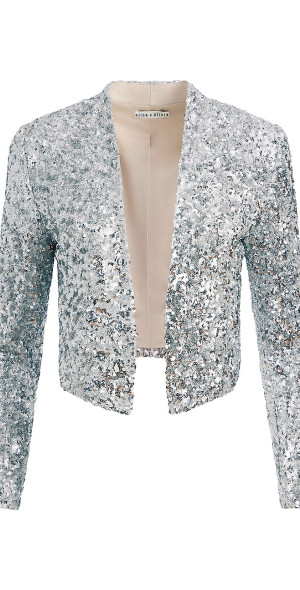 Aurielle Sequin Cropped Jacket