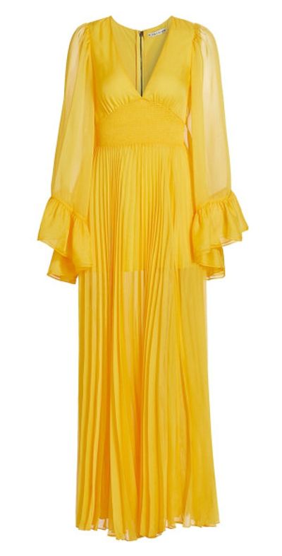 ruffle dress long Whimsical Dress in White main image 1