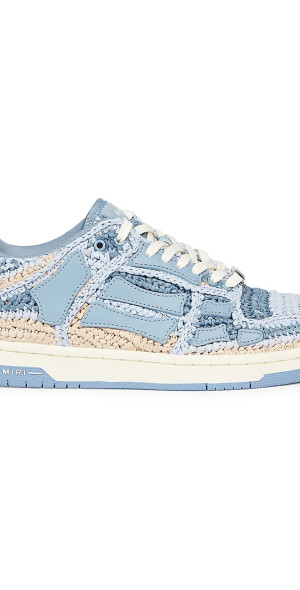 【AMIRI】女性 RAFFIA SKEL TOP LOW スニーカー AWFOSR1004-420 AMIRI Skel low-top sneakers for Women - White in UAE | Level