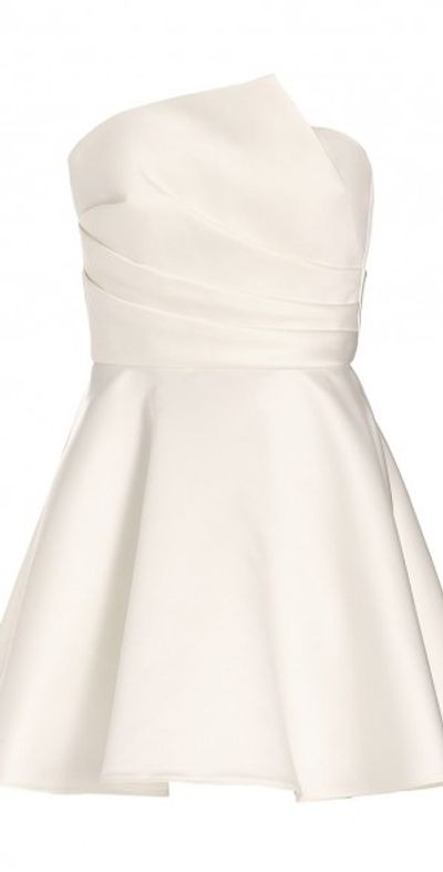 amsale mini dress Little White Dress Amsale
