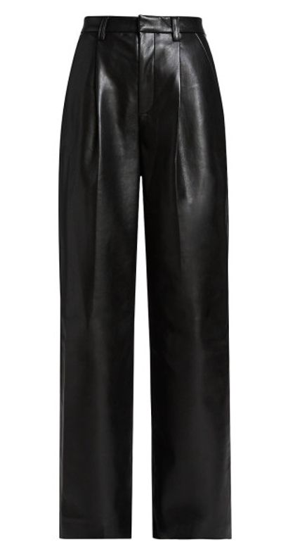 Anine Bing Women's Carmen Faux Leather Pants