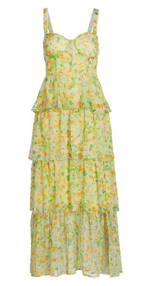 ASTR The Label - Women's Midsummer Tiered Floral Maxi Dress