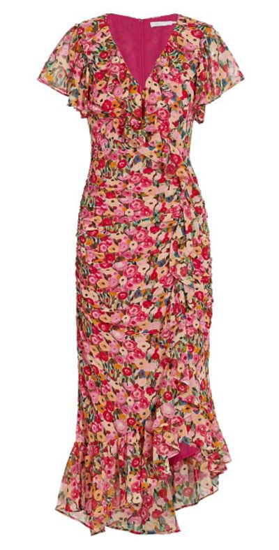 knee length dresses for ladies Julietta Floral Corset Midi Dress main image 0