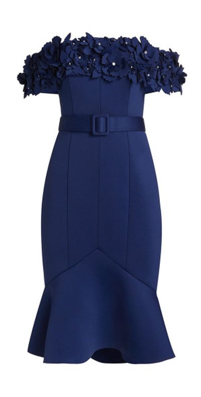 white christmas dresses Badgley Mischka One-Shoulder Jacquard Gown, Size: 6 in Ruby main image 1