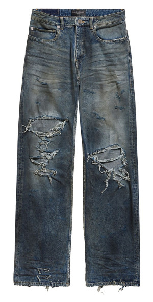 Balenciaga - Medium Fit Ripped Jeans-Pants