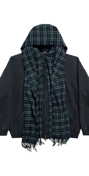 Balenciaga - Unity Sports Icon Scarf Zip-Up Hoodie Oversized