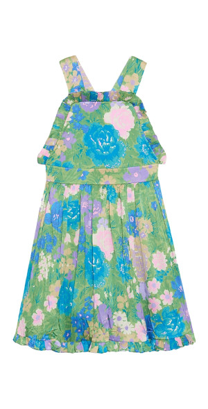 Robe Bohème Babydoll Imprimé Verte