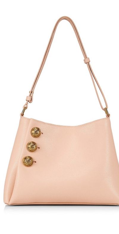 Balmain Women's Embleme Leather Shoulder Bag