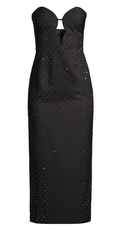 knee length dresses for ladies ELENI DRAPE MIDI DRESS