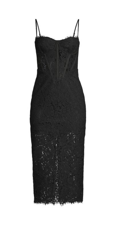 Bardot - Women's Olina Lace Corset Midi-Dress