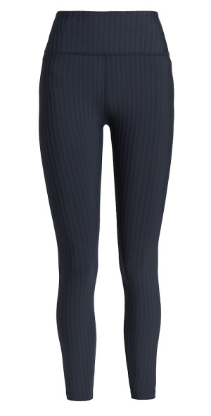 Leggings A Coste Beyond Yoga Vita Alta – Donna, Modello Heather Rib, Midi, Tessuto Tecnico Stretch - 6