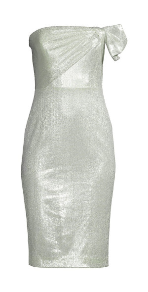 metallic sheath dress
