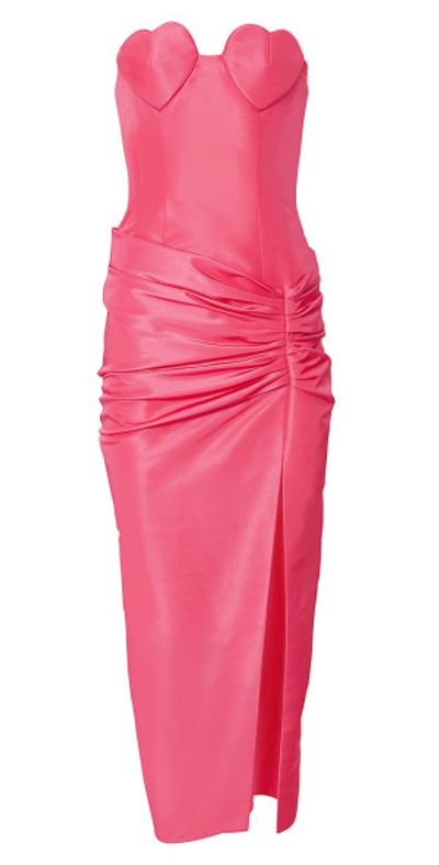 knee length dresses for ladies Floret Midi Dress - Red Hearts