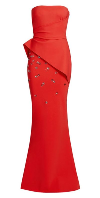 chiara boni peplum dress Navy Peplum Sheath