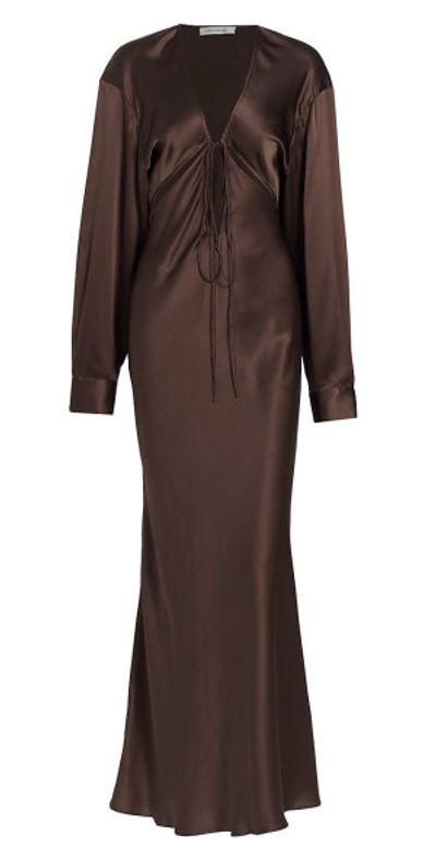 christopher esber slope tie silk dress Christopher Esber Slope Tie Silk Dress MARE
