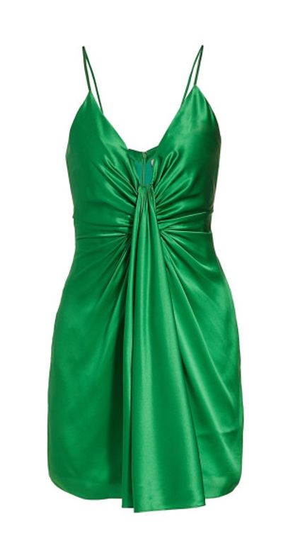 Cinq  Sept - Women's Lizzy Draped Silk Minidress