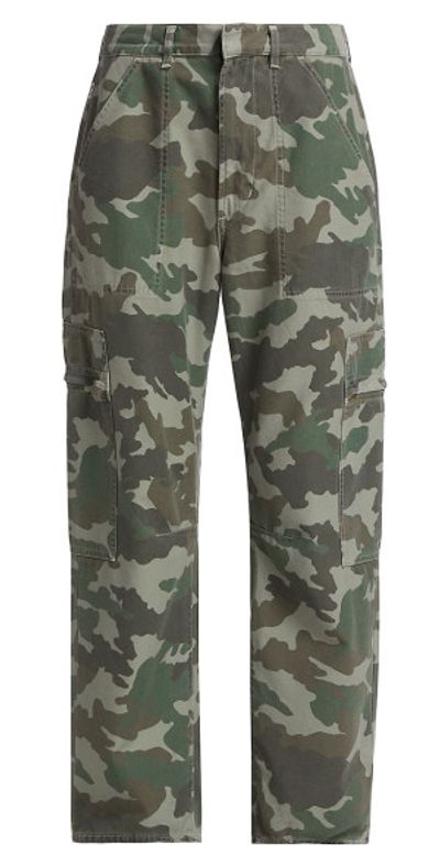 Citizens of Humanity Women's Marcelle Camo Low-Rise Cargo Pants