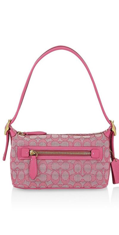 COACH Women's Demi Signature Jacquard Shoulder Bag
