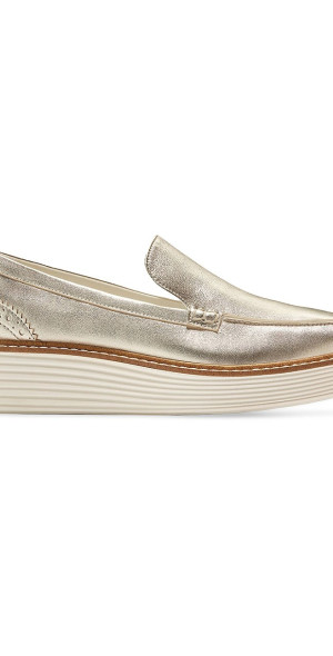 Cole Haan - Women's OriginalGrand Platform Venetian Metallic Leather ...