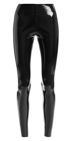 Camel Patent Leather Leggings