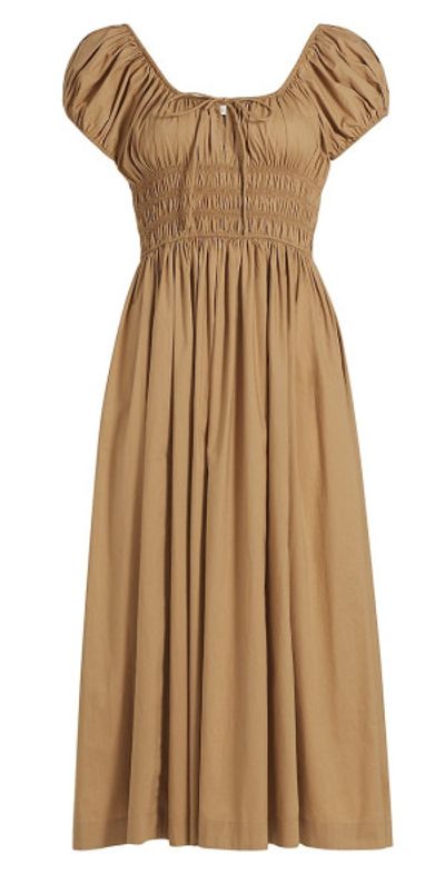 knee length dresses for ladies Winter River Charcoal Stripe Prairie Dress main image 1