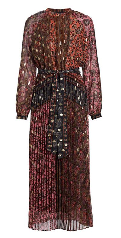 knee length dresses for ladies Sleeveless Contour Pleated Midi Dress – Elie Tahari main image 1