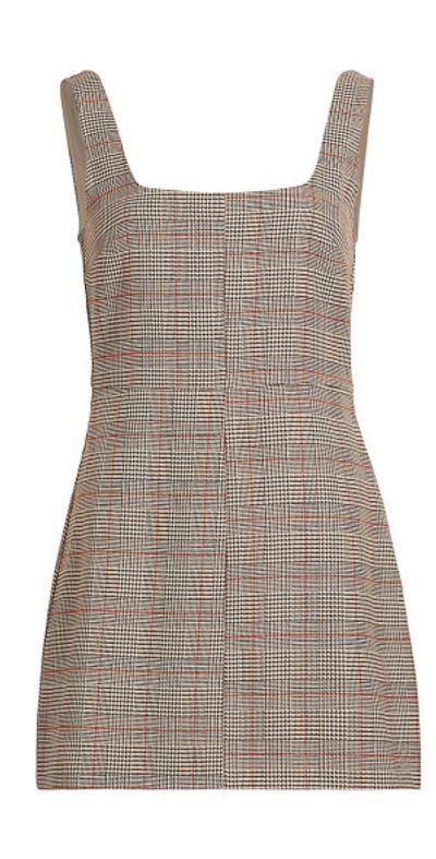 Ena Pelly - Women's Elena Plaid Tailored Minidress Ena Pelly - Women's Elena Plaid Tailored Minidress