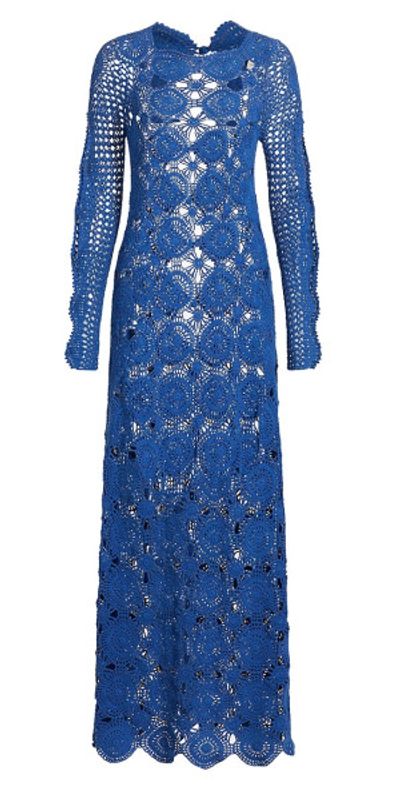 Escvdo Women's Camino Jules Crochet Maxi Dress