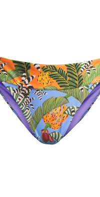 Farm Rio Women's Mid-Rise Palm Bikini Bottoms