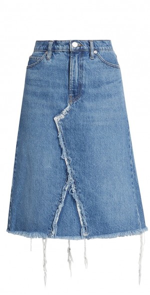 Jupe Denim FRAME SAWYER – Taille 26, Délavée Avec Poches, Mini Longueur, Neuve Avec étiquettes