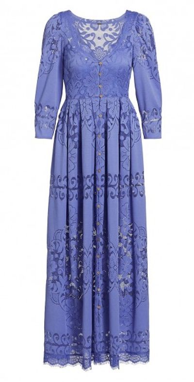 knee length dresses for ladies Free People Navy Blue Cotton Lace and Embroidered Open Tie Side Dress – The  Thrifty Hippy