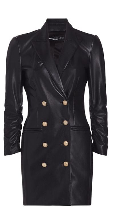 leather slit dress Fynlee main image 0
