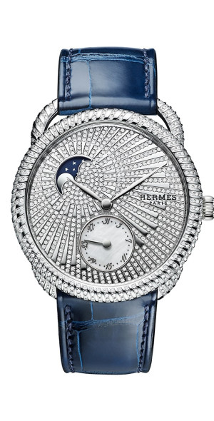HERMÈS - Women's Arceau Petite Lune 18K White Gold, 2.09 TCW