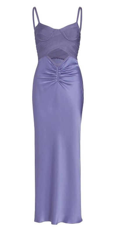 open lace back dress Herve Leger