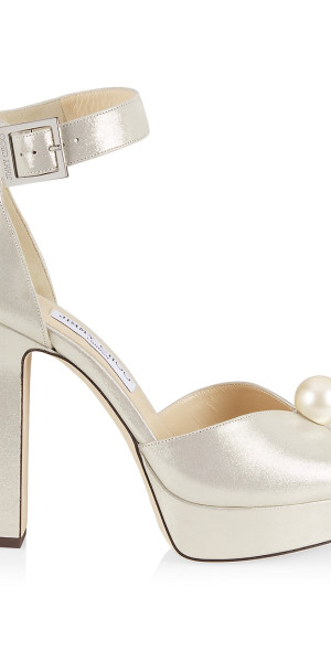 Jimmy Choo - Women's Socorie 120MM Shimmer Suede Platform