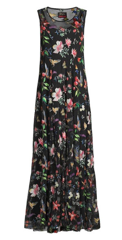 knee length dresses for ladies Johnny Was Dayana Mesh Dress with Slip main image 0