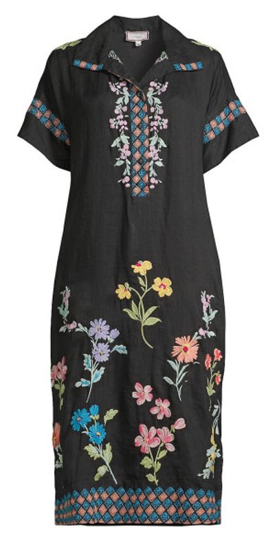 johnny was dolman shirt dress Johnny Was Relaxed Seam Dolman Dress-Soraya (slip)