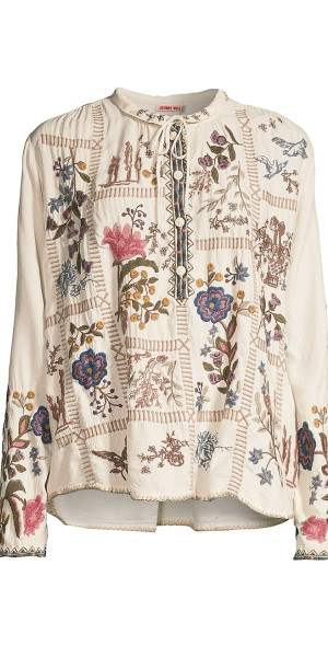 Johnny Was - Women's Mabel Floral-Embroidered Blouse