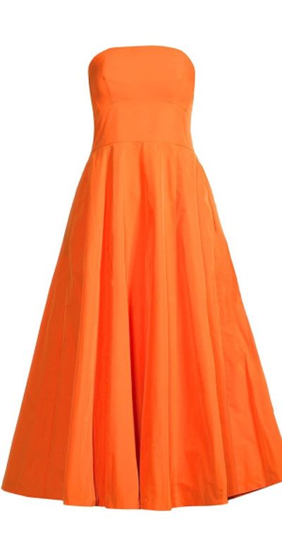 kate spade new york - Women's Strapless Taffeta Fit & Flare Midi-Dress kate spade new york - Women's Strapless Taffeta Fit & Flare Midi-Dress