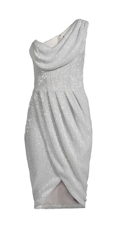 lavish alice white sequin dress Lavish Alice Sequin Boucle Shell Mini Dress in White