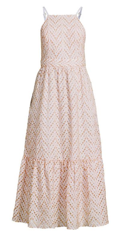 Lilly Pulitzer - Women's Charlese Eyelet Back Tie Maxi Dress Lilly Pulitzer - Women's Charlese Eyelet Back Tie Maxi Dress