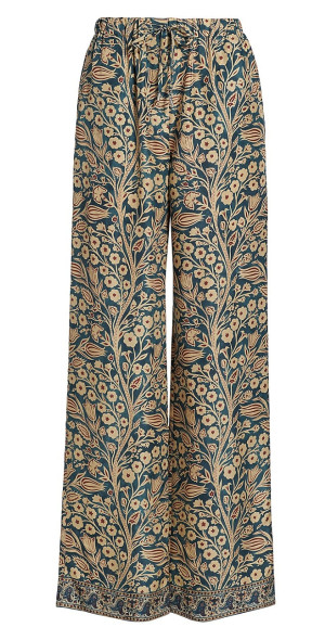 Loro Piana - Women's Helios Silk Tree Of Life Trousers