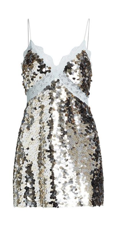 LoveShackFancy - Women's Finta Sequin Slip Dress