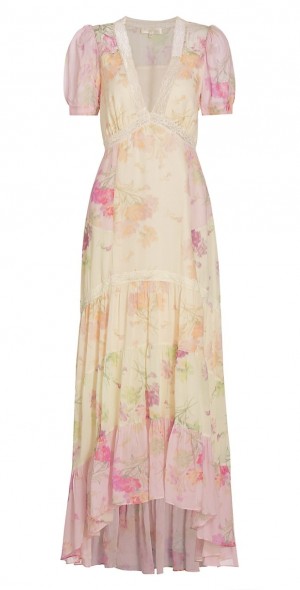 LoveShackFancy - Women's Roupell Floral Tiered Maxi Dress