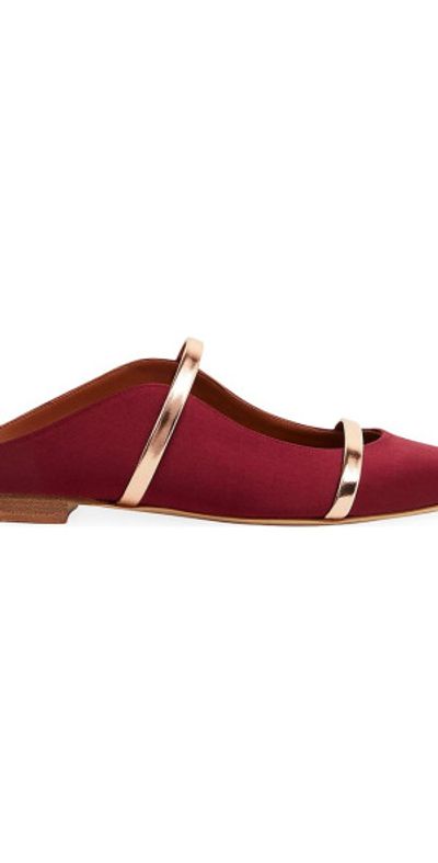 Malone Souliers Women's Maureen Satin Flat Mules