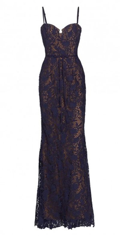black embroidered evening dress Marchesa Notte main image 1