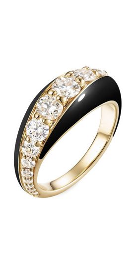 Melissa Kaye Women's Remi 18K Yellow Gold, Enamel & 1.51 TCW Diamond Ring