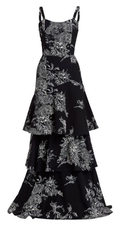 Mestiza New York Women's Torero Ruffled Floral Gown