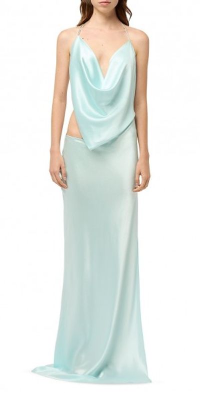 green emerald velvet dress Michael Lo Sordo Alexandra Gown
