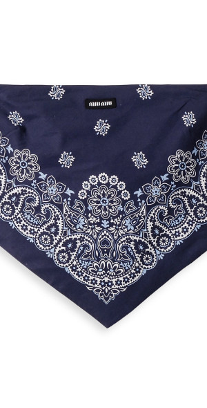 Miu Miu - Women's Printed Poplin Bandana Top